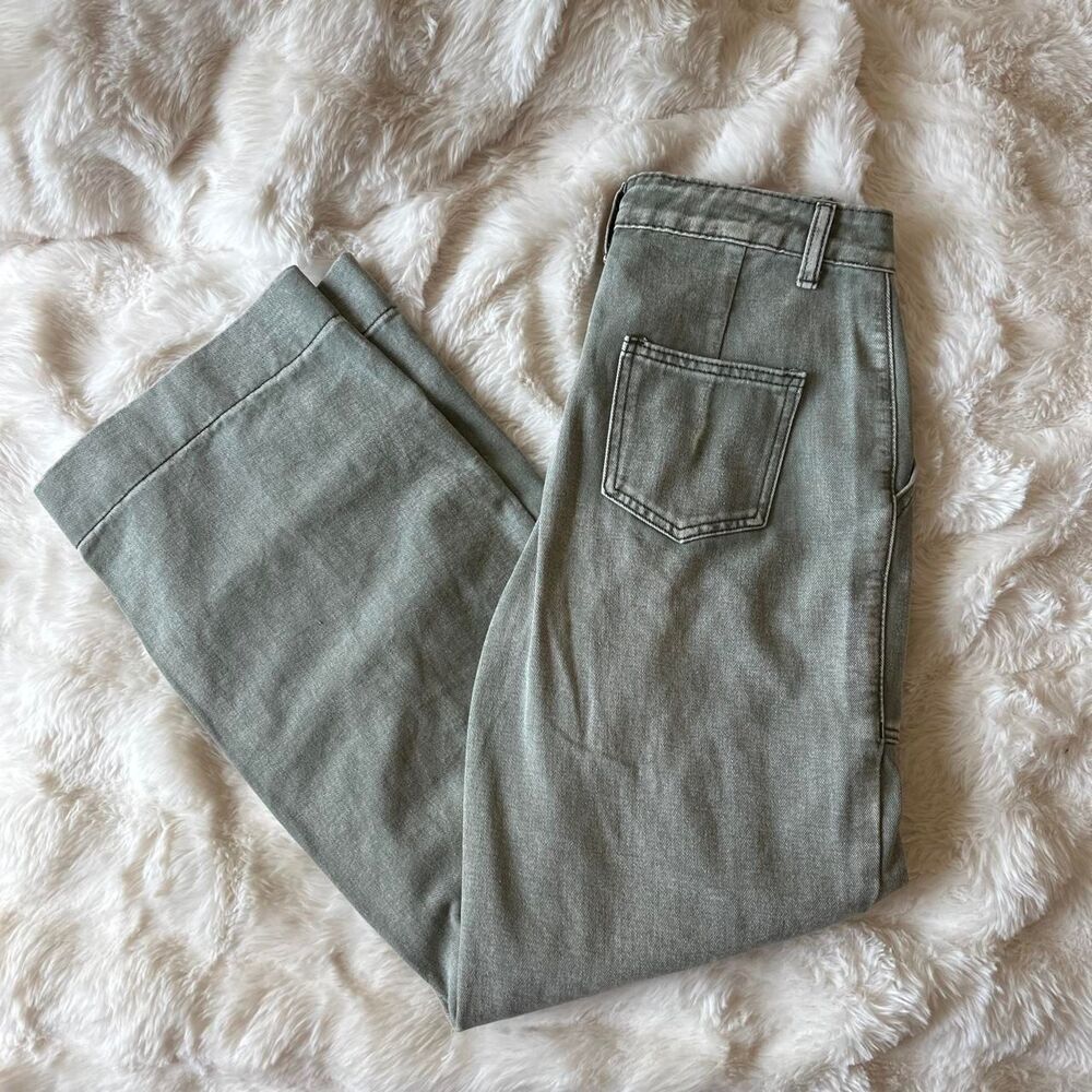 Shein Women's Green and Grey Jeans